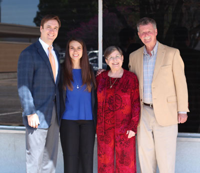 Drew and Jordan Ihrig with Bill and Sherry Cox